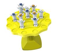 Hidyliu Balance Tree Game Interactive Toy for Early Education Stacking Puzzle Skills Development for Kids Safe Plastic 24 Spacemen (Yellow Small)