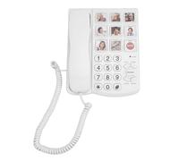 Hidyliu Big Buttons Phone Large Dialing Buttons Adjustable Volume Corded Telephone for Visually Impaired Seniors 1 Unit
