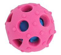 Hidyliu Bite Resistant Dog Puzzle Chewing Ball, Interactive Slow Feeder Toy for Eating and Training, Suitable for Puppies, 1 Unit (X122 Dots Ball)