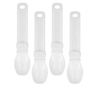 Hidyliu Cat Strip Squeeze Spoon, Adjustable Feeding Tool for Wet Cat Treats, Easy to Clean Lickable Food Dispenser for Indoor Home, ABS Material, 4 Pack