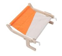 Hidyliu Cat Window Perch Hammock for Cats, Sturdy Wooden Bed Seat with Cozy Cushion for Windowsill or Balcony, 47x38x21cm Size