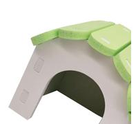 Hidyliu Colourful Hamster House Hideout Durable for Small Pets Mice and Hamsters Compact PVC Material Safe Rounded Design 1 Piece (#2)