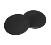 Hidyliu Compact Exercise Sliders Durable Fitness Gliders for CORE Strength Training At Home or Office 2 Units (Black)