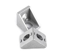 Hidyliu Corner Bracket Set of 10, Durable Aluminum Alloy L Shaped Brackets for Reinforcing Right Angles in Furniture and , 20x20mm Size
