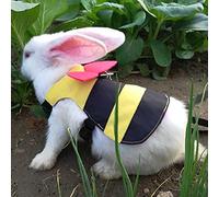 Hidyliu Cute Cartoon Bee Pet Harness with Pulling Rope Adjustable for Cats and Rabbits Material (S)