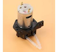 Hidyliu DC12V/24V Peristaltic Pump Adjustable Self-Priming Dosing Pump for Aquarium Lab Analysis Black (24V 2 * 4)