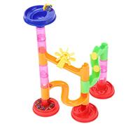 Hidyliu DIY Marble Race Track Educational Toy for Kids 80pcs Non- Plastic Building Blocks for 3 Years Old+ (29pcs)
