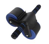 Hidyliu Double Round Abdominal Wheels Roller, with Silencing Springback Design for Home Gym Fitness (Black Blue)
