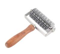 Hidyliu Dough Lattice Roller Knife, Durable Stainless Steel, Easy-to-Use for Pizza and Biscuits, 20x13x4.5cm, 1 Piece