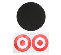 Hidyliu EVA Foam Round Moving Archery Target, Bow Arrows Shooting Practice Board with Self Healing for Indoor Outdoor (Black)