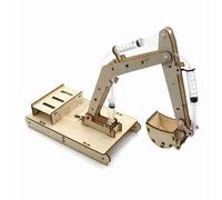Hidyliu Excavator Model Toys, Handcrafted Wooden Digger Assembly Set for Kids, Engaging Mechanical Learning Experience, Non- Safe Material (1)