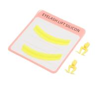 Hidyliu Eyelash Extension Separator Silicone Pad for Efficient Lash Isolation Aid Tool, Reusable and Practical and Beginners, 1 Pair (Yellow)