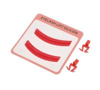 Hidyliu Eyelash Extension Separator Silicone Pad for Efficient Lash Isolation Aid Tool, Reusable and Practical and Beginners, 1 Pair (Red)