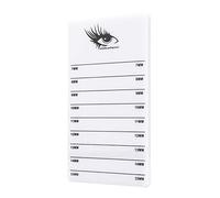 Hidyliu Eyelash Grafting Stand Acrylic Board for Professional Eyelash Extension 7-15mm White 1 Piece