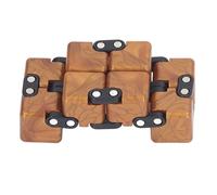 Hidyliu Fingertip Flipping Puzzle Toy Anxiety Reducer Enhance Logical Thinking for Office Use - Compact Plastic 1 Piece (Brown)