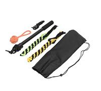 Hidyliu Flirt Pole Toy Retractable Interactive Training Tool for Small Medium Large Dogs with Elasticated Cord 40-101cm