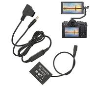 Hidyliu Full Decoding Dummy Battery D-TAP to NP-W126 for Fuji X-T1 X-T2 -T3 Durable Black Power Solution 1 Unit