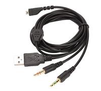 Hidyliu Gaming Headphone Cable with Light 3 in 1 Plugs for 3 5 7 Pro High-Performance Connection 6.5ft