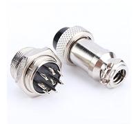 Hidyliu GX16 Aviation Plug Connector 8 Pins for Data Acquisition Systems - Metal Socket with High Strength and Temperature Resistance - 1 Set