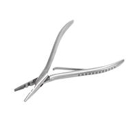 Hidyliu Hair Extension Pliers Ergonomic Design Stainless Steel with Spring for Professional Stylists 2 Holes 1 Piece
