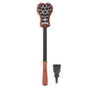 Hidyliu Handheld Massage Hammer for Deep Relaxation, Ergonomic Design for Self-Usage, 17.7in Length for Cervical Spine Relief, ABS and Wooden Bead Material