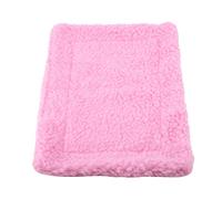 Hidyliu Hedgehog Bed Mat Soft Plush Sleeping Pad for Small Pets Like Guinea Pigs and Rats 31 * 20cm (Pink)