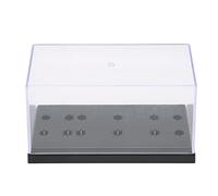 Hidyliu High End Phonograph Head Storage Box, Durable Needle Rack Display for Collectors, Transparent ABS Material, 1 Unit