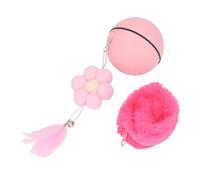 Hidyliu Interactive Cat Toy Ball with Noise Reduction Motor and Auto Play Function for Timid Cats, ABS Material, Battery Operated, 1 Unit