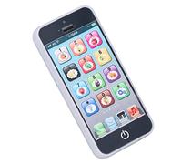 Hidyliu Kids Cell Phone Toy Featuring Light and Sound for Visual and Auditory Development, Perfect Play Toy for Long Car Rides (Black)