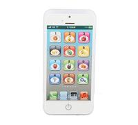 Hidyliu Kids Cell Phone Toy Featuring Light and Sound for Visual and Auditory Development, Perfect Play Toy for Long Car Rides (White)