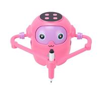 Hidyliu Kids Drawing Robot, NFC Tech Smart Interactive Automatic Self Drawing Robot for Children with 58 Cards, Early Education Art Language Learning Toy (Pink)