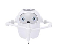 Hidyliu Kids Drawing Robot, NFC Tech Smart Interactive Automatic Self Drawing Robot for Children with 58 Cards, Early Education Art Language Learning Toy (White)