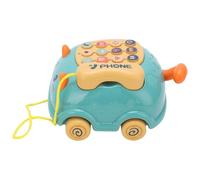 Hidyliu Kids Mobile Phone Toy with 16 Functions, Cute Cat Design for Early Education and Simulation Play, 4.9 X 6in, Plastic, 1 Unit (Green)
