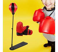 Hidyliu Kids Punching Bag and Boxing Gloves Set, Adjustable Toy for Fitness, Improves Coordination, Perfect for Children Above 3 Years Old (ZG270-99)