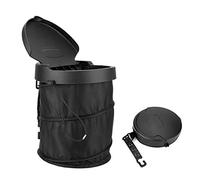 Hidyliu Leakproof Car Trash Can Foldable Oxford Cloth Bin for Vehicle Organization Home Office Use