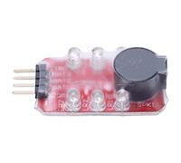 Hidyliu Lithium Battery Low Voltage Buzzer Alarm 5 Pcs Small and Light Real Time Detection for RC Aircraft Vehicles