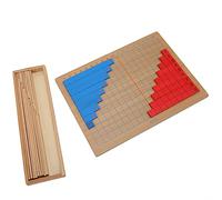 Hidyliu Mathematics Addition and Subtraction Board Made of Durable Beech Wood for Kids Educational Play Age 36m+ 34 Numerical Pieces