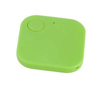 Hidyliu Mini Bluetooth Tracker Portable GPS Locator Alarm for Keys Wallet Pets Lightweight and Compact 3.8x3.8cm Black (Green)