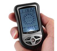 Hidyliu Multifunctional Digital Altimeter and Compass with Barometer for Hiking and Camping, Lightweight ABS Material, 3.6 X 2.0 in Size