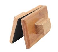 Hidyliu Musical Sand Block Set, Durable Beech Wood Instruments, Enhance Rhythm Skills for Home and Dance Classes, 10x6cm, 2 Units