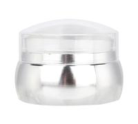 Hidyliu Nail Art Silicone Stamper and Scraper Tool Set for Easy Pattern Transfer and Dust-Free Storage Ideal for Manicure Lovers (Silver)