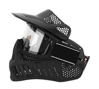 Hidyliu Paintball Face Mask Anti-fog Double Layer Safety for Archery Training and Sports Enthusiasts, Soft Durable Plastic, 8.3x8.1x8"