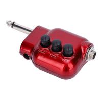 Hidyliu Pickup Power Amplifier with High Bass Control and Impedance Matching for Acoustic Guitar Performance, Durable ABS and Metal Construction