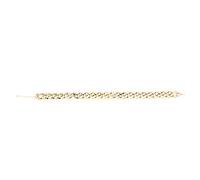 Hidyliu Plastic Gold Dog Choker Collar, Shiny Lightweight Choke Chain Decoration for Bulldogs, Adjustable Size, 42x2cm (Gold)