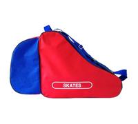 Hidyliu Portable Roller Skate Bag Durable and Lightweight with Adjustable Shoulder Strap for Ice Skating and Inline Skating for Kids and Adults (Red-Blue #17)