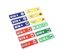 Hidyliu Prepared Microscope Slides Set 12pcs Colorful Plastic Specimens for Science Education (Mix Color)