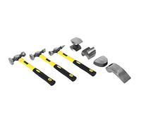 Hidyliu Professional Panel Beating Hammer Set with 7pcs Durable Tools for Auto Body Repair, Heat Treated Steel, Comes with Storage Box