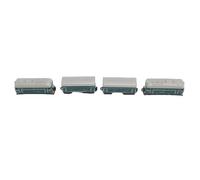 Hidyliu Retro Toy Set 4 Pcs 1:60 Scale Alloy Pull Back Model for Children Ages 3 and Up (Green)