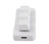 Hidyliu RGB Backlit 3 Key Macro Keypad Mini Ergonomic Plug and Play for Computer Programmable Use ABS Material (White)