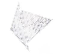Hidyliu Sewing Wedge Ruler, 60 Degree and 120 Degree, Multi-Function Acrylic Transparent Ruler for Quilting and Fabric Cutting, 1 Unit